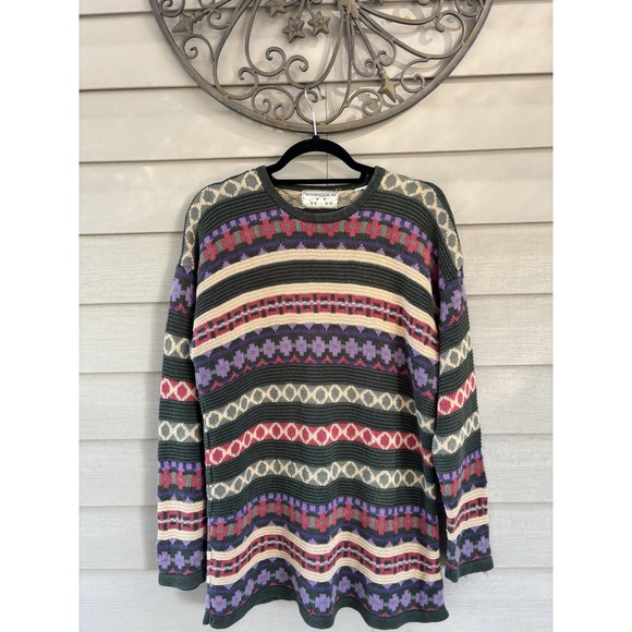 Woods & Gray Sweaters - Vintage Woods & Gray Fall Sweater 90s Retro Hygge Gorpcore Outdoor FLAW READ